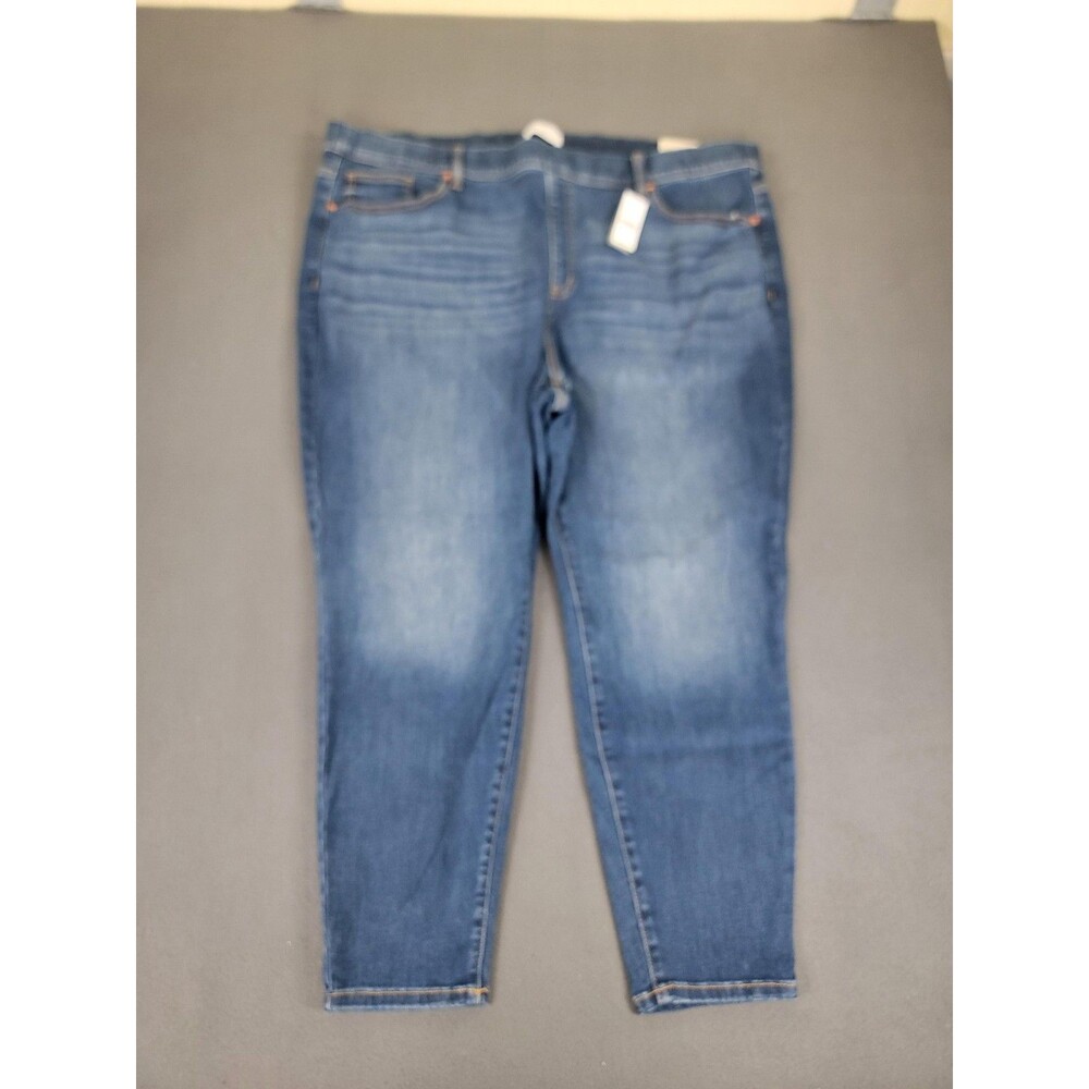 Lane Bryant Jegging Womens 26S Blue Denim Tighter Tummy High Rise Pull On Jeans